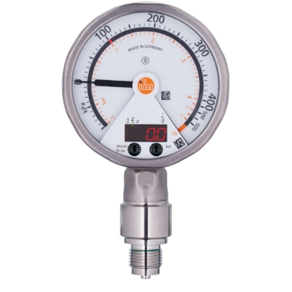 德國IFM易福門帶模擬顯示屏的齊平式壓力傳感器PG2435 PG-005-REB12-MFRKG/US/ /P